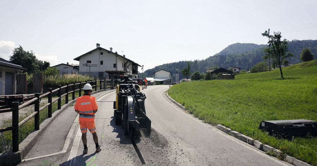 fibre optics construction site